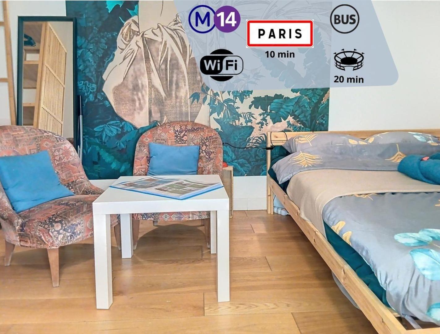 Ferienwohnung Le Chic Audonien - Cozy Nest Before Gates Of Paris - Access From Cdg & Orly Airports - Wi-Fi - Smart Tv Saint-Ouen  Exterior foto